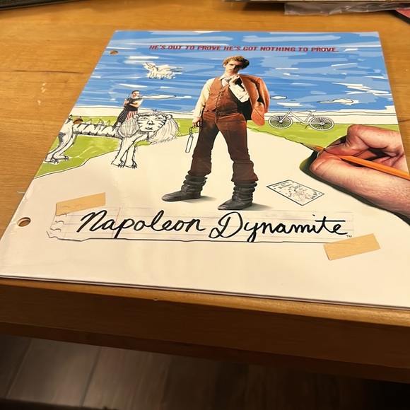 Napoleon Dynamite NEW themed school set. 1 composition notebook and 2 folders - Picture 7 of 9
